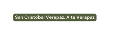 San Cristóbal Verapaz Alta Verapaz